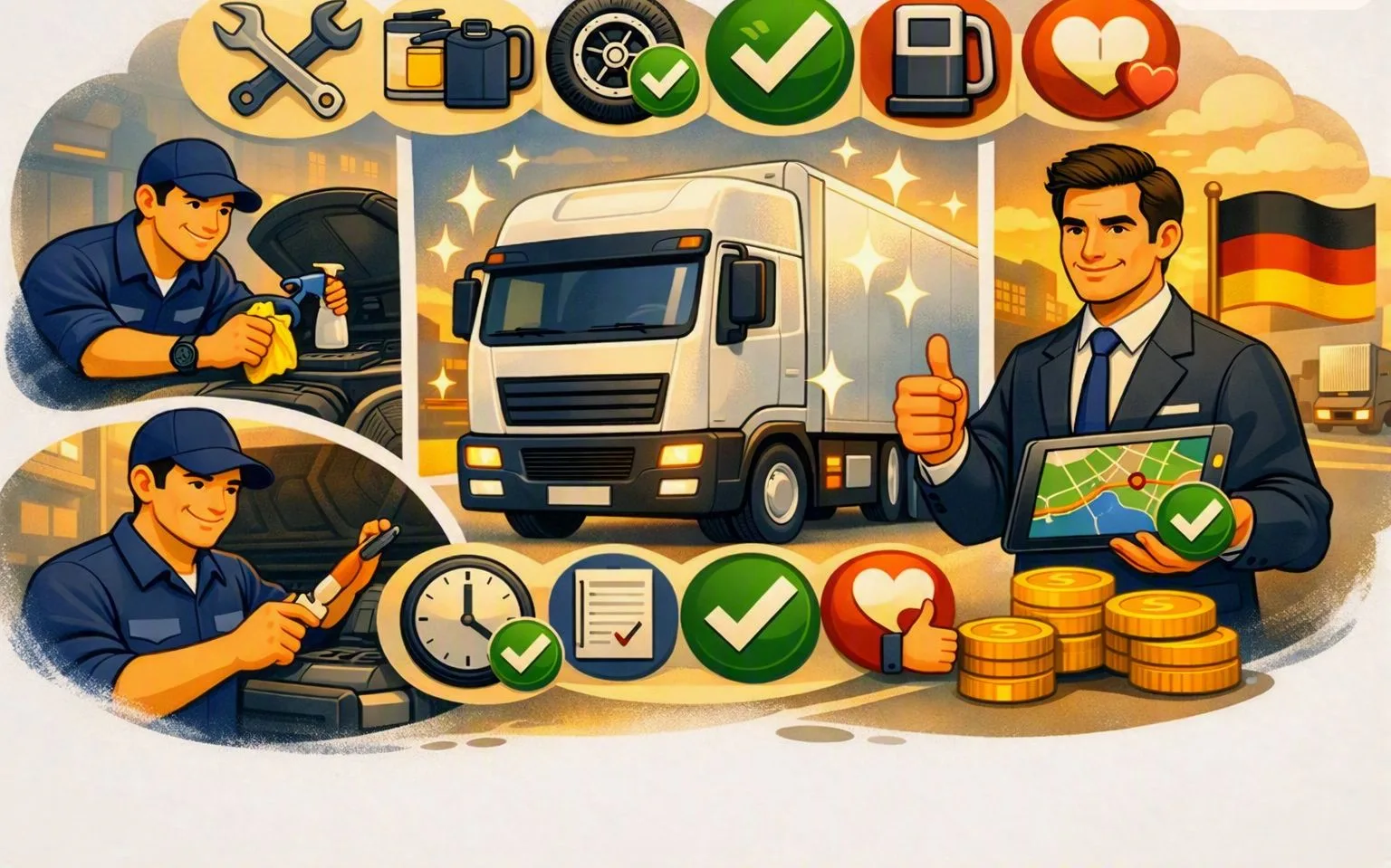 Jak dbać o auto, żeby pracodawca był zadowolony i dawał lepsze trasy?