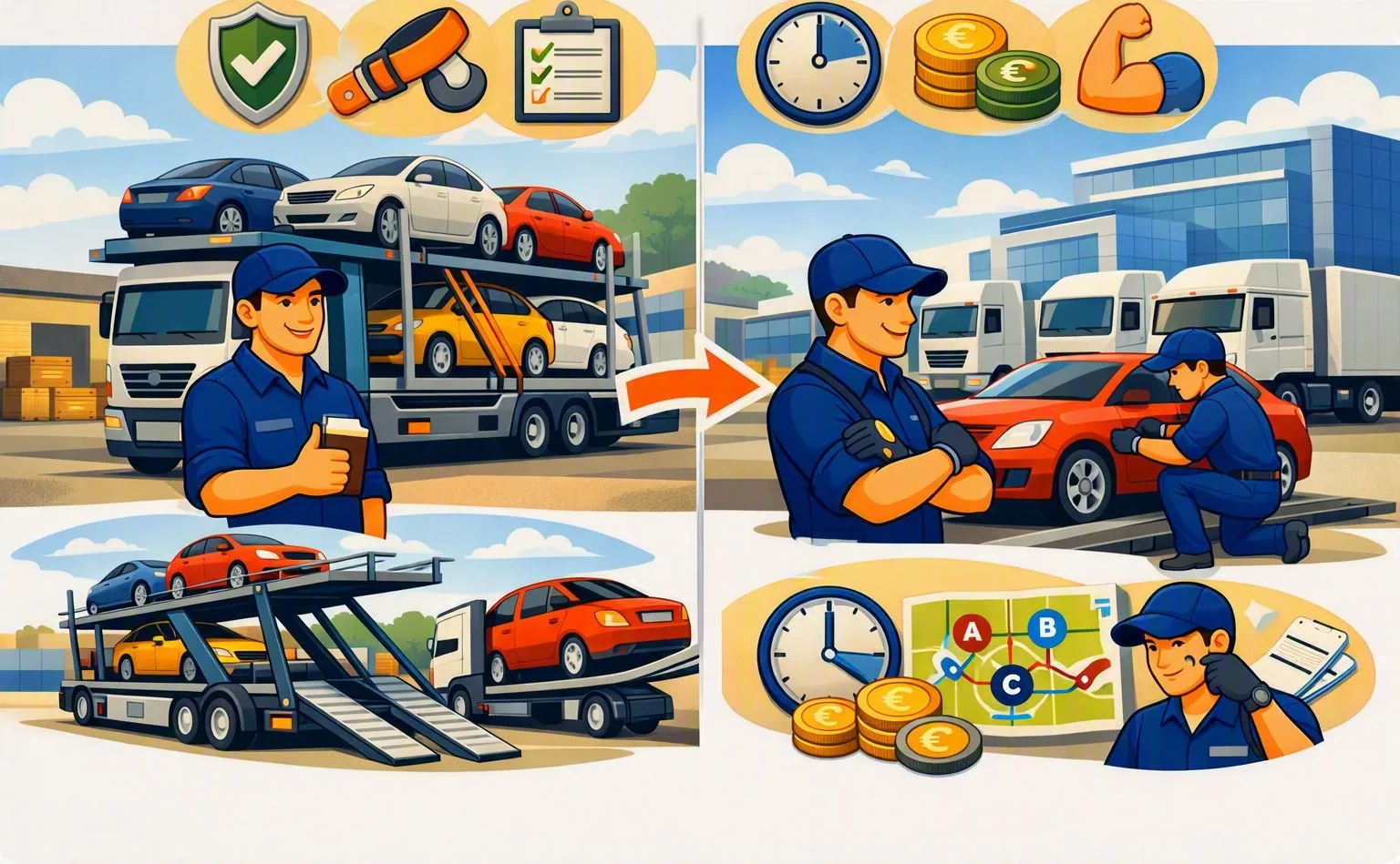 Praca na autotransporterze – zarobki i wymagania