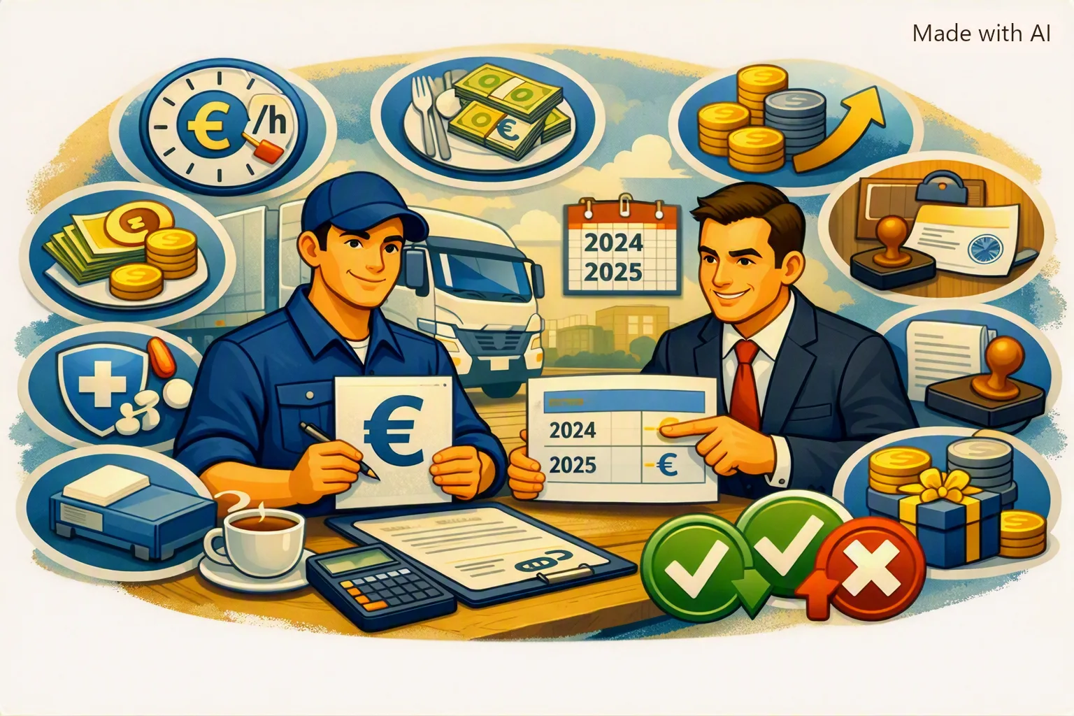 Mindestlohn 2024/2025 – wie viel muss ein CE-Fahrer mindestens verdienen?