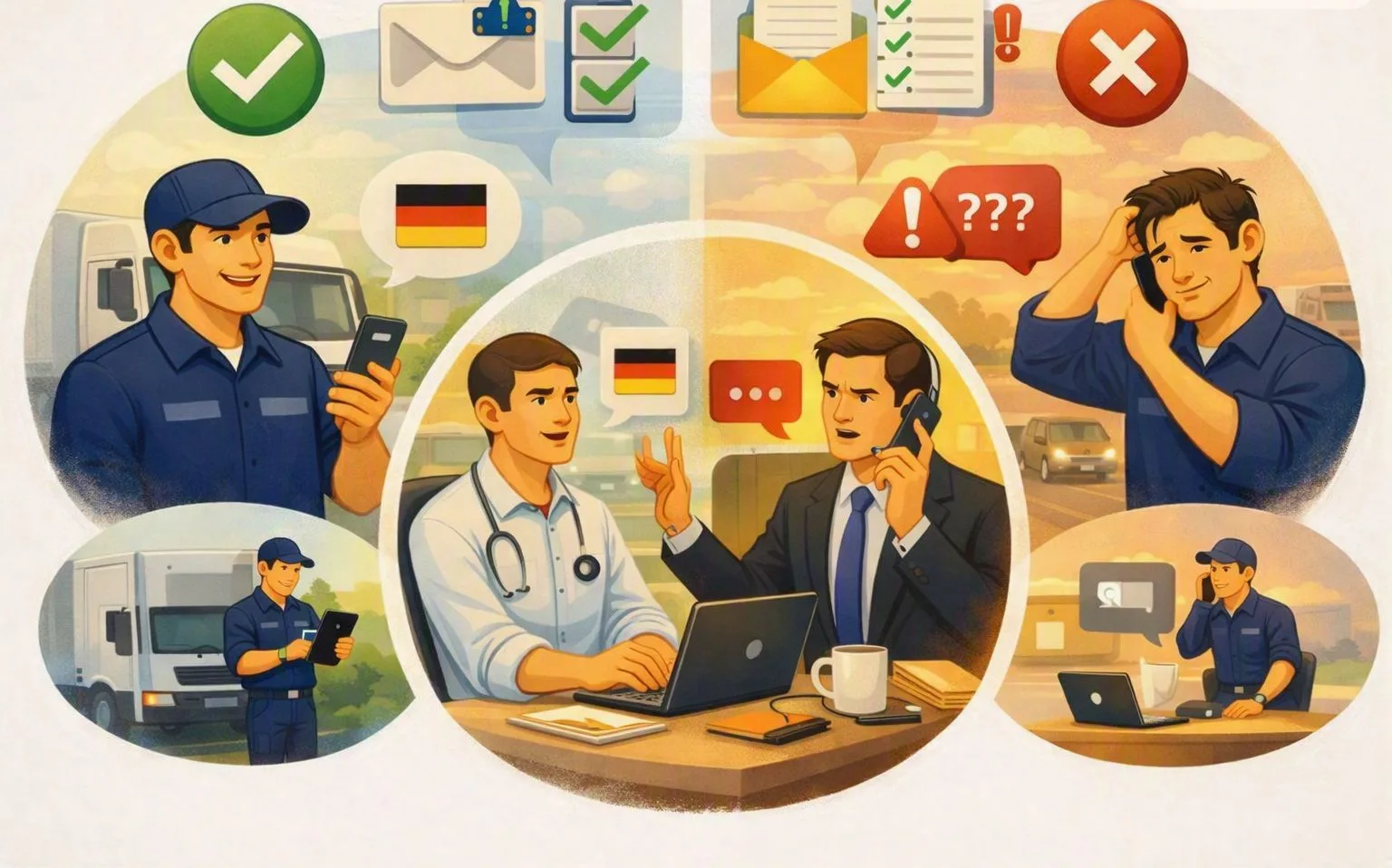 Jak poprawić komunikację z dyspozytorem (po niemiecku i po polsku)