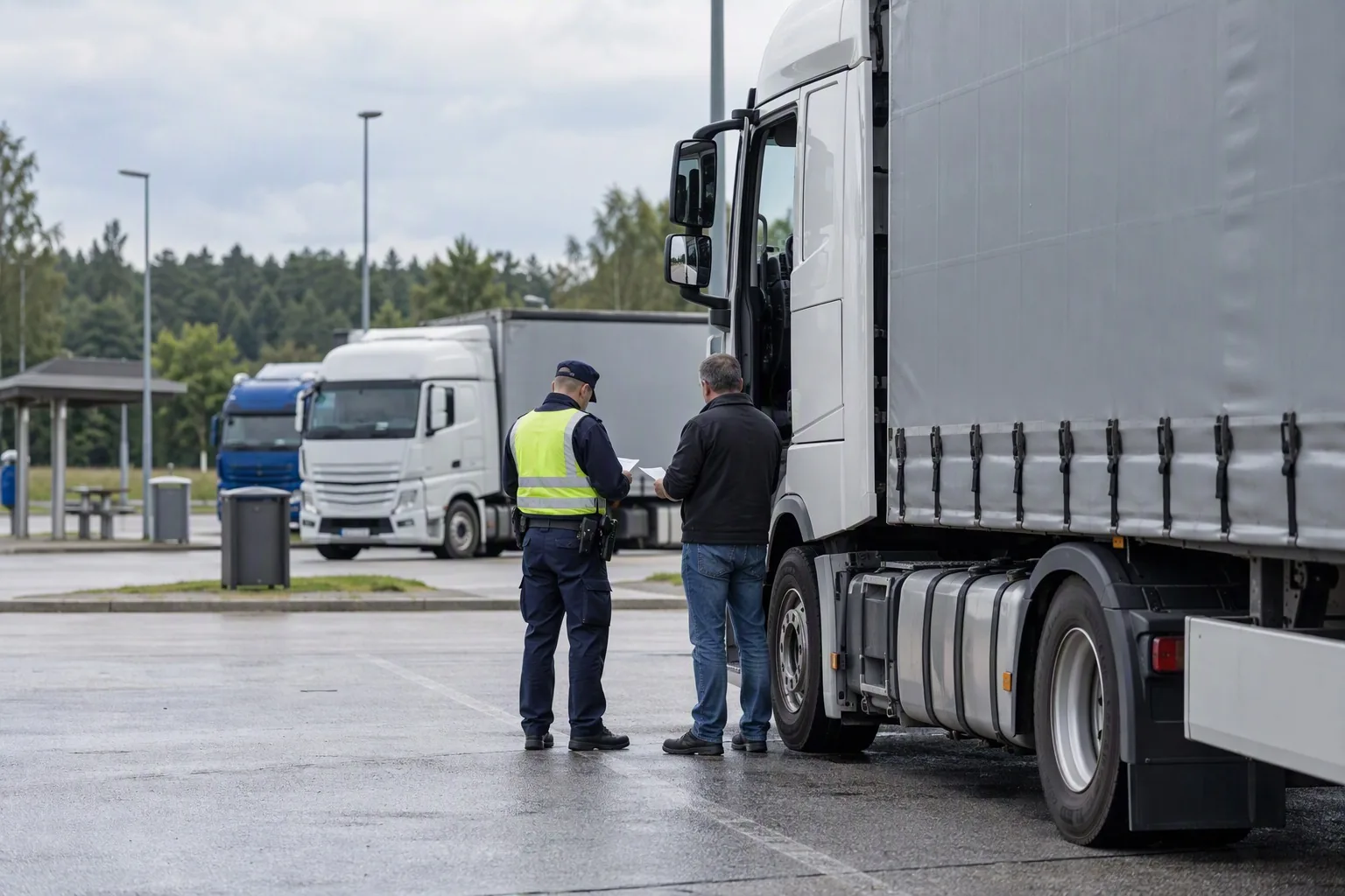Punkte in Flensburg und Bußgelder für Lkw-Fahrer