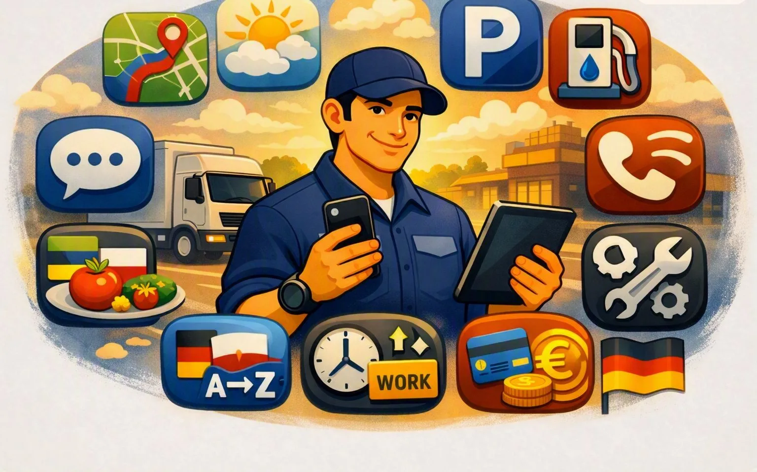 Apps, die jeder LKW-Fahrer in Deutschland haben sollte