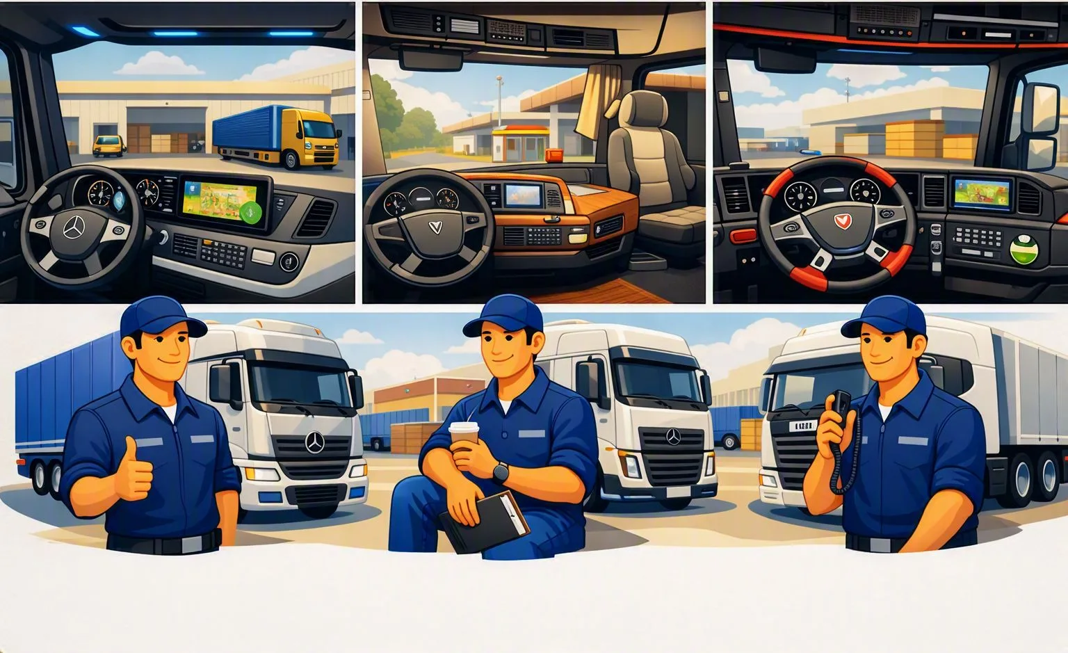 Actros, Volvo FH, Scania – różnice z perspektywy kierowcy