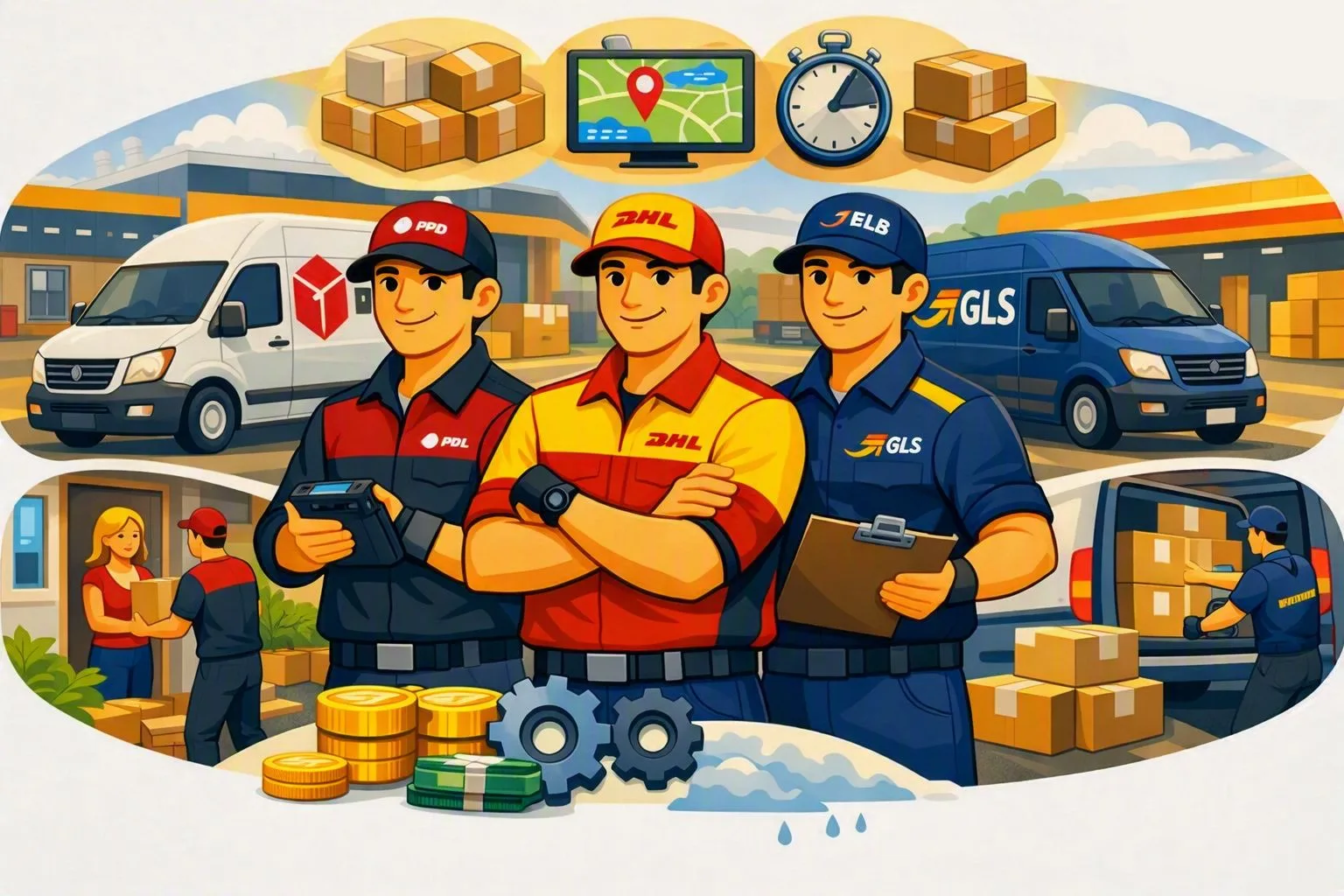 Praca kuriera w Niemczech: DHL, DPD czy GLS?